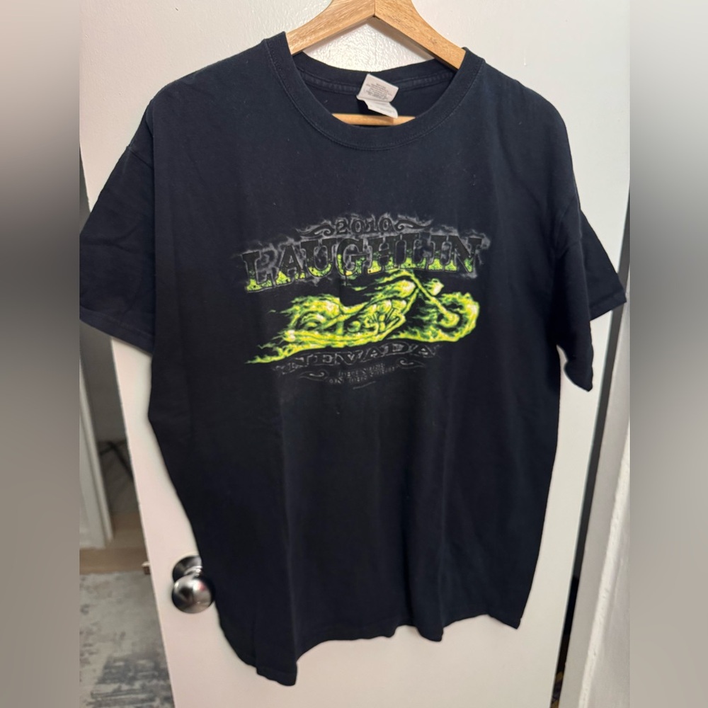 Vintage 2010 Nevada Motorcycle Rally Shirt Large